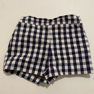 Janie and Jack Navy Checkered Shorts 12-18 months